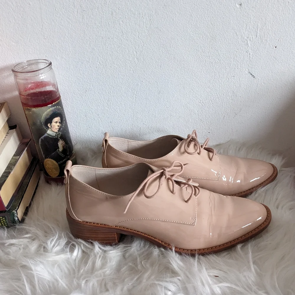 Louis Et Cie Oxford Loafer Shoes Patent Leather Pink 9
